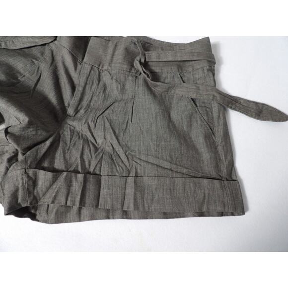 Banana Republic 14 Martin Fit Shorts Grey Chino Style Tie Front Vacay Casual - Picture 5 of 10